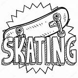 Skateboarding Sketch Skates Schets Rijden Lhfgraphics Depositphotos Myrl Coloringcity Sponsored sketch template