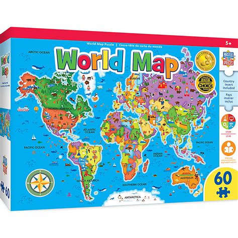 masterpieces  map puzzles world map  piece puzzle walmartcom