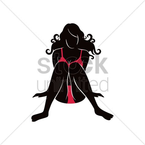 free hot woman silhouette vector image 1491068