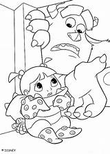 Boo Coloring Pages Monsters Inc Getdrawings sketch template