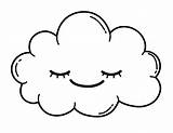 Nube Colorear Lluvia Coloringonly sketch template