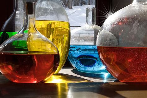 Glasses Colorful Liquid Decoration Reflection Window Glass