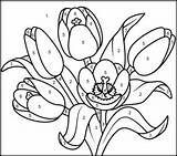 Number Color Coloring Pages Flowers Tulip Printable Spring Printables Adults Kids Coloritbynumbers Sheets Book Numbers Paint Easy Colouring Adult Painting sketch template