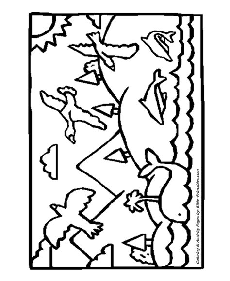 day prek  bible creation story coloring pages bible