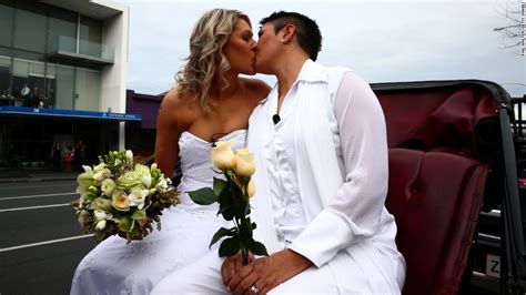 In New Zealand First Same Sex Couples Tie The Knot Cnn