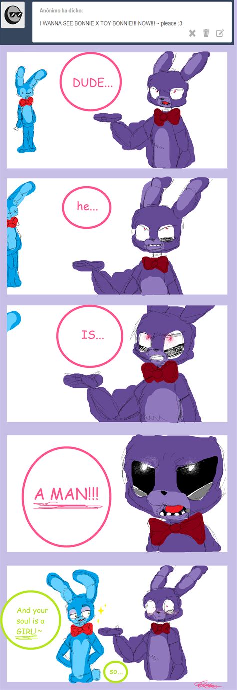 Bonnie X Toy Bonnie Fnaf Comic 2 By Craftambar1500