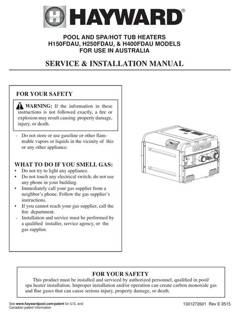 hayward hfdau service installation manual   manualslib