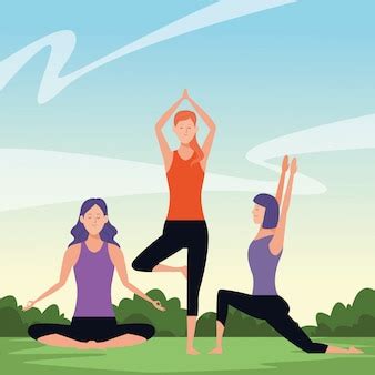 premium vector women yoga poses