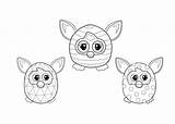 Coloring Furby Pages Printable Furbie Sheet Kids Sheets Collection Popular Print sketch template