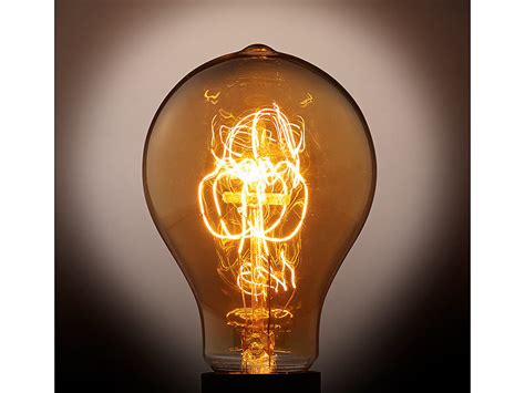 luminea vintage schmucklampe gewoelbt mit gitterfoermigem gluehdraht