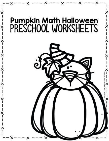 printable pumpkin worksheets  preschoolers kindergartners