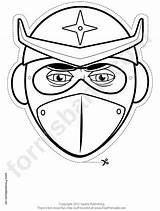Ninja Mask Outline Printable Helmeted Star Template Color Masks Armor Battle Getdrawings Drawing Masken Ninjago Coloring Ready Getting Re If sketch template