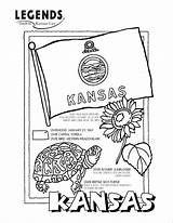 Coloring Pages State Kansas Brutus Symbols Texas Michigan Buckeye University Mississippi Florida Bird Color Ohio Printable Flower Flages Getcolorings Getdrawings sketch template