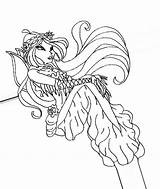 Coloring Winx Pages Mermaid Print Coloringtop sketch template