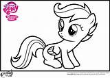 Coloring Pages Pony Little Scootaloo Mlp Color Easy Print Ponies Ministerofbeans Children School sketch template