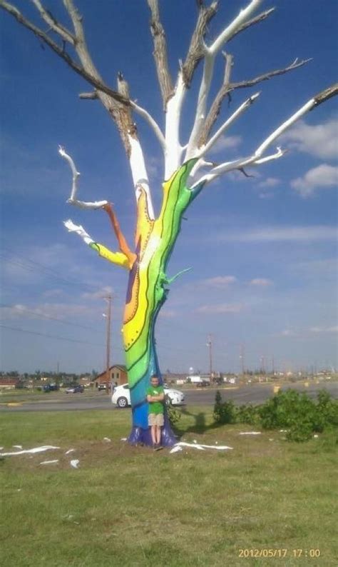 The Spirit Tree This Tree Was Painted By Local Artist And Volunteers