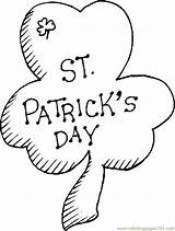 Shamrock Coloring Pages Printable St Color Patrick Print Holidays Popular Getdrawings Getcolorings Coloringhome sketch template