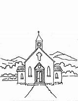 Church Coloring Pages Color Faith Lord Worship sketch template