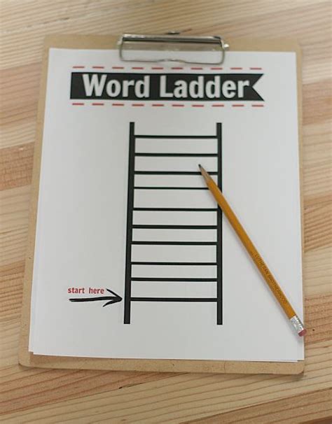 printable word ladders desalas template