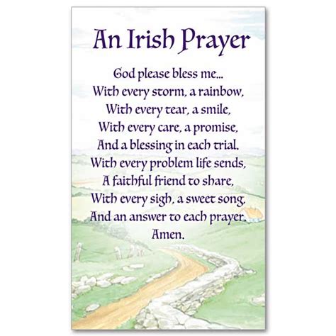 irish blessing prayer card ubicaciondepersonascdmxgobmx