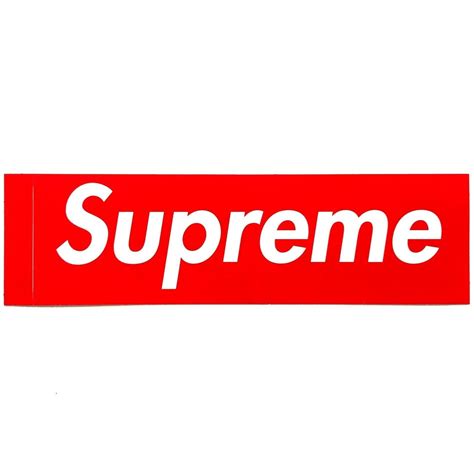 supreme red box logo sticker authentic supreme stickers