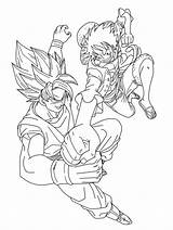 Goku Luffy Lineart Vegeta Saodvd Frieza Dbz Getdrawings Saiyan Bills Drachen sketch template