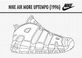Zapatillas Sneakers Uptempo Scarpe Yeezy Zapas Lapiz Solecollector Lucado Siluetas sketch template