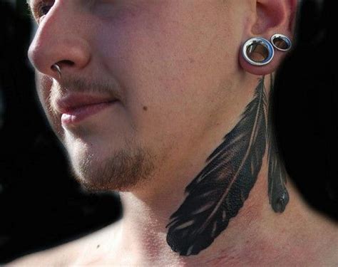 100 Best Feather Tattoo Designs With Images Neck Tattoo Feather