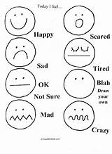 Emotions Worksheets Emotion Assessment sketch template