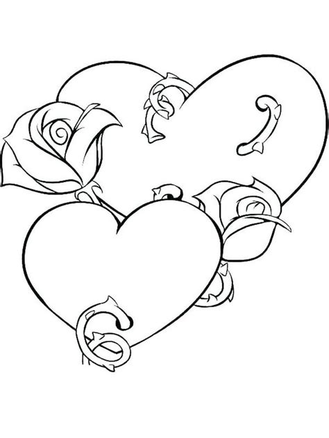 rose coloring page  adults heart coloring pages rose coloring