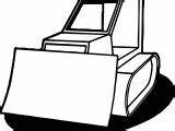 Bulldozer Coloring Coming Truck Side Wecoloringpage sketch template