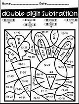 Digit Regrouping Subtraction Math Worksheets Doubles Sheets sketch template