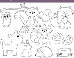 woodland animals coloring pages