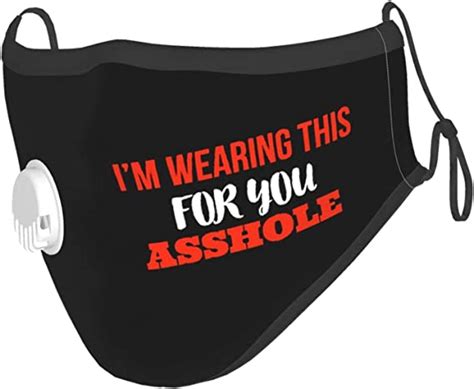 I M Wearing This For You Asshole Masks Activated Carbon Filters Dust