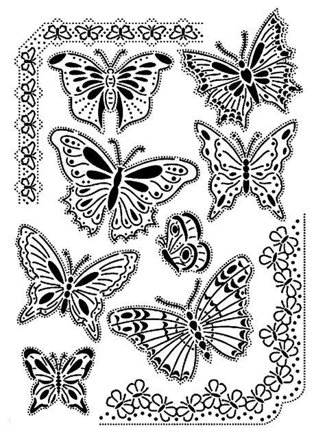 butterfly coloring page easy  svg file  diy machine