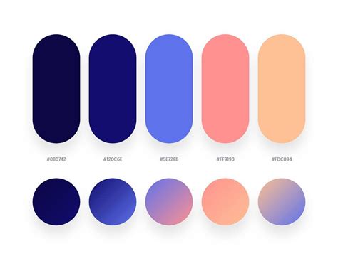 blue orange color schemes gradient palettes gradient color design