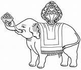 Elephant Buddha Drawing Symbols Buddhism Getdrawings sketch template