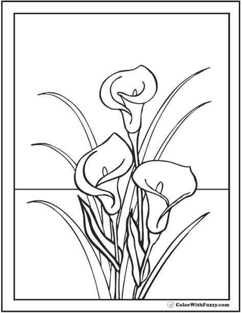 lily coloring page customize  printables coloring home