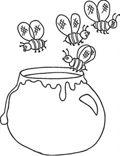 bees flying  honey jar coloring page coloring sky coloring sheets