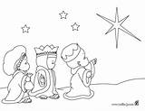 Magos Tres Colorear Iluminar Navidad Dia Llegada sketch template