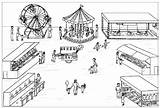 Colorear Dibujos Diversiones Feria Animados Parque Comercios Parques Mecanicos Diversion sketch template