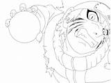 Naruto Kyuubi Drawing Outline Lineart Mode Coloring Sasuke Pages Template Boing Paradise Deviantart Getdrawings sketch template