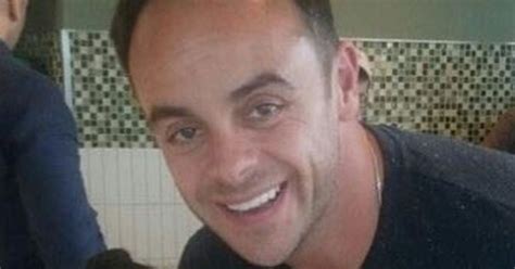 ant mcpartlin beams with pride as he poses with fan near the £12 000 a month rented home that