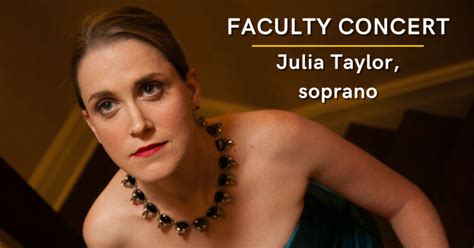 Faculty Concert Julia Taylor Soprano – Georgetown Arts And Culture