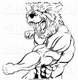 Bear Muscular Punching Atstockillustration 2702 sketch template