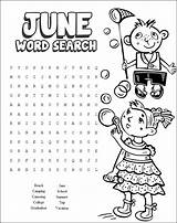 Word Summer Searches Printable Cool Source Freekidscrafts sketch template