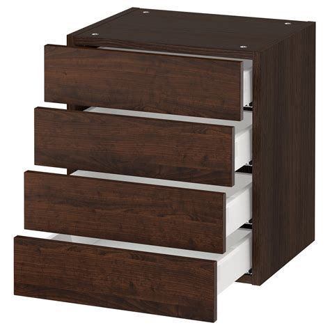 sektion wall cabinet   drawers brown maximera edserum brown ikea