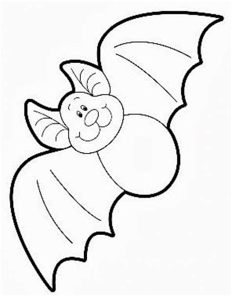 cute bat  halloween  color  draw     template
