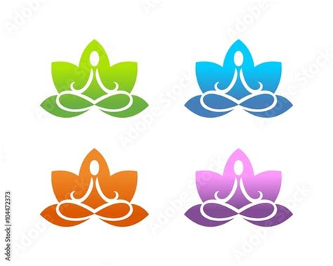 yoga logo icon vector stock image  royalty  vector files  fotoliacom pic