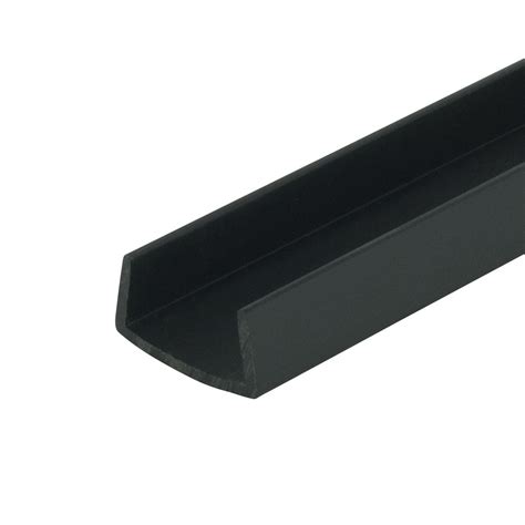 outwater plastics black  styrene plastic  channelc channel   lengths pack